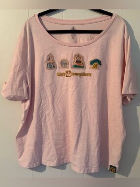 Walt Disney World 4 Parks Icon Fashion Shirt Women's 2X Epcot Magic Kingdom